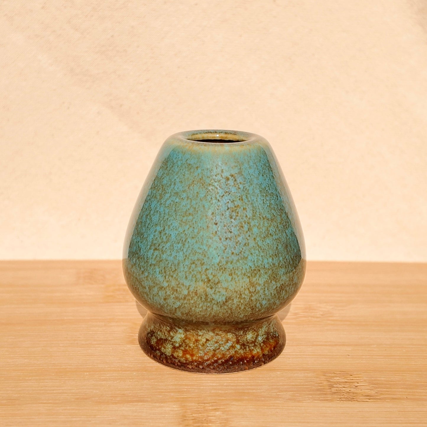 BLUE MARBLED WHISK STAND