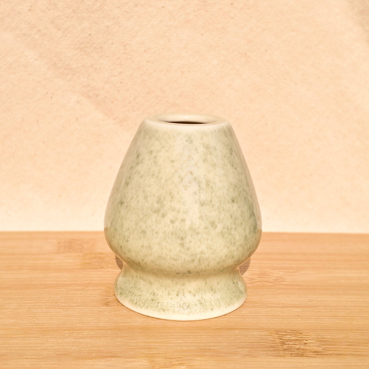 GREEN SPECKLED WHISK HOLDER