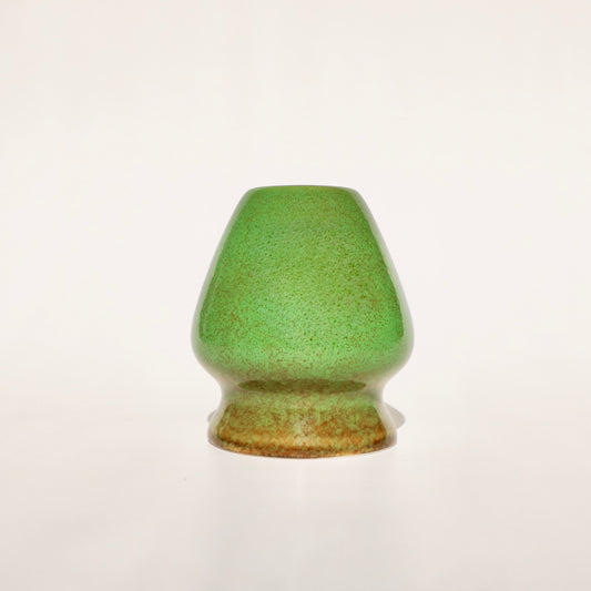 GREEN MARBLED WHISK STAND