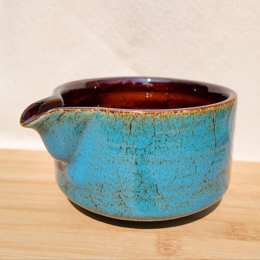 BLUE MARBLED MATCHA BOWL