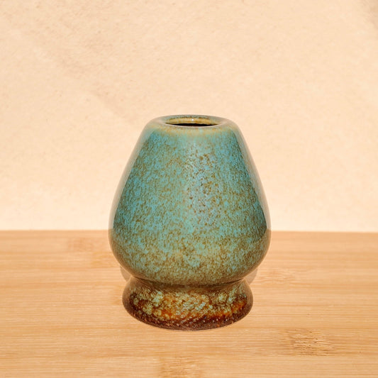 BLUE MARBLED WHISK STAND